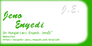 jeno enyedi business card